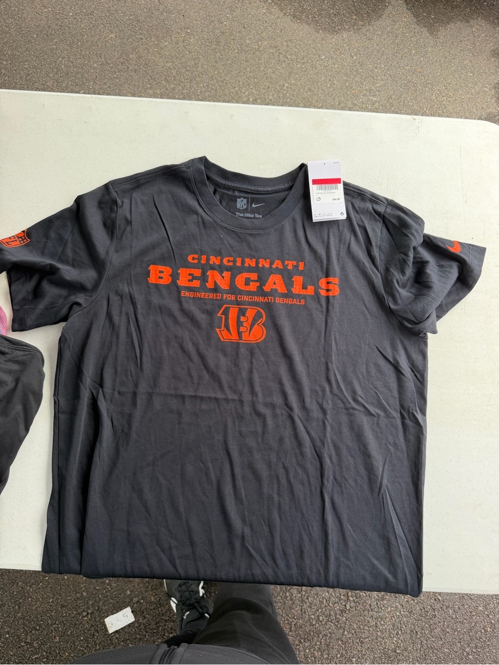 Nike Cincinnati Bengals Black and Orange Short Sleeve dry fit tee